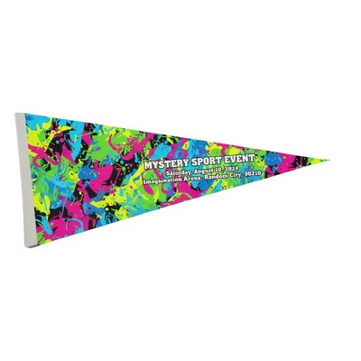8" x 18" Sublimated Medium Felt Pennant