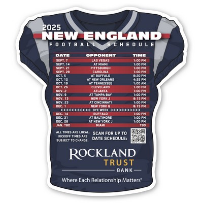 Football Schedule Magnet