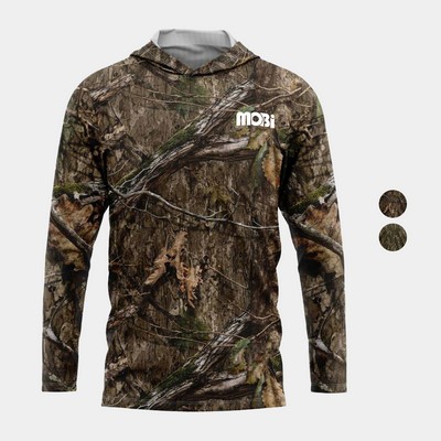 Mossy Oak® Men's 4.4 Oz. Polyester Interlock Hooded T-Shirt