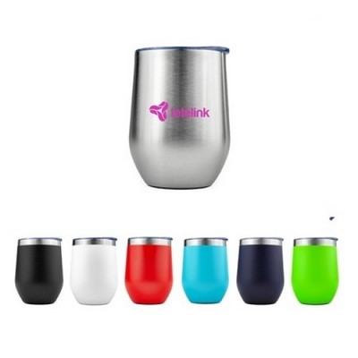12 Oz. SipTek™ Powder Coated Vacuum Wine Tumbler 1C
