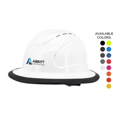 The Judge 6-Point Ratchet Type I Vented Full Brim Hard Hat