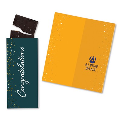 One Color Foil-Stamped Stock Gratitude Sweeter Cards with Sea Salt Caramel Chocolate Bar