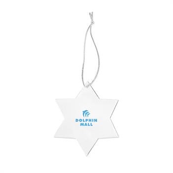 Acrylic Style Star of David Ornament