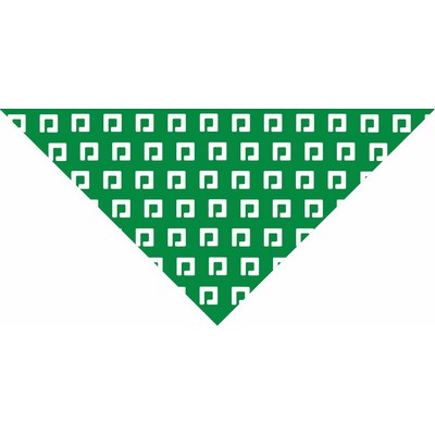 USA Made Custom PMS Color Match 100% Cotton Pet Bandanna Triangle (XS-Small) Rotary Printed
