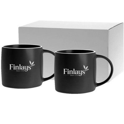 17 Oz. Etched Cimarron Collection Ceramic Mug Gift Set