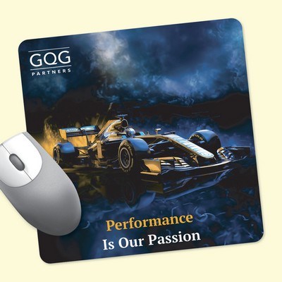 Vynex® Heavy Duty 8" Square x1/8" Hard Surface Mouse Pad