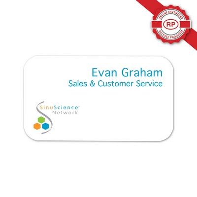 USA Made Eco-Friendly UV Full Color Aluminum Badges (2.00" x 3.50" Inches) - logo only