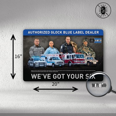 Antimicrobial Fabric Surface Slim Counter Mat – Heavy-Duty Backing (16"x20"x1/8") STANDARD