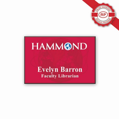 Deluxe Name Badge UV Inkjet & Engraved (2.00 x 3.00 Inches)