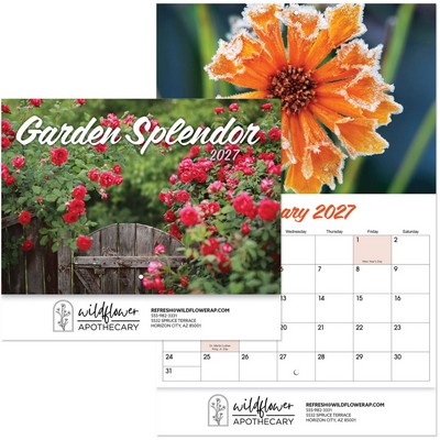 Garden Splendor Stapled Wall Calendar