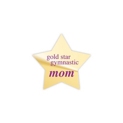 USA MADE Star Laminated Plastic Lapel Pin (1.25"x1.25")