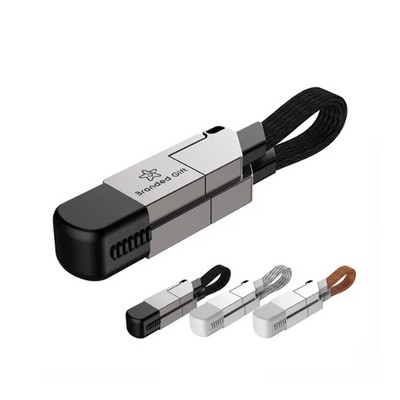 Portable Magnetic Keyring 5 in 1 USB Charger Data Cord