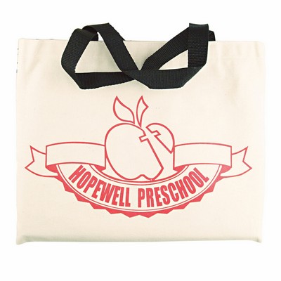 Natural Canvas Flat Tote Bag (14 1/2"x11")