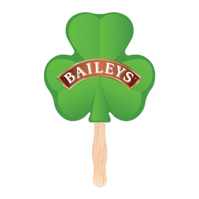 Shamrock Shaped Hand Fan
