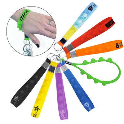 Stress Pop Wristlet Key Chain