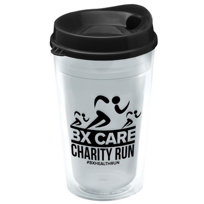 Garyline® Transparent Tumbler with Sip Lid - 16 oz.