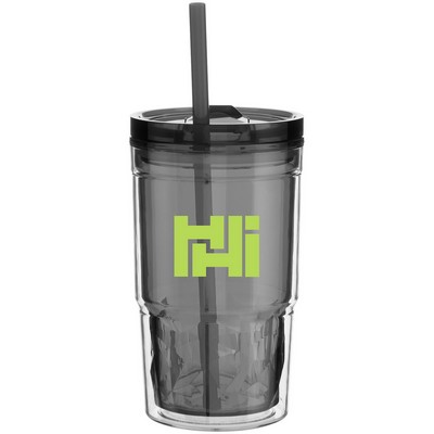 16 oz Clarity Travel Tumbler (Black)