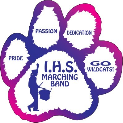 Paw Print 4 Color Process Outdoor Magnet (5 1/2"x 5 1/2")