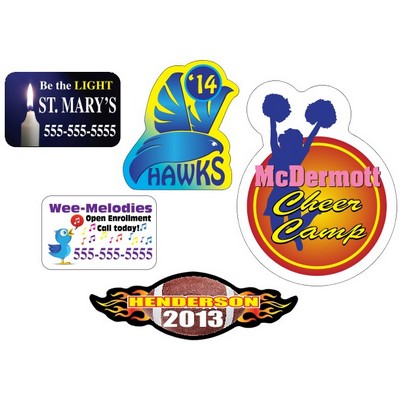 Custom 4 Color Process Outdoor Magnets (4.0 or Less Sq. Inches)