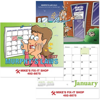 Murphy's Laws Stapled Wall Calendar