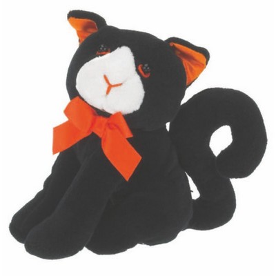 6" Halloween Black Cat Stuffed Animal