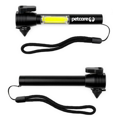 Safety Tool with COB Flashlight