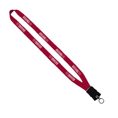 5/8" Polyester Lanyard with Plastic Snap Buckle Release