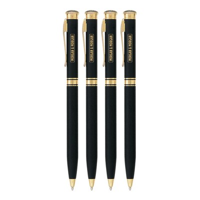 Union Printed - Old Fashion Solid Brass Twist Metal Pen