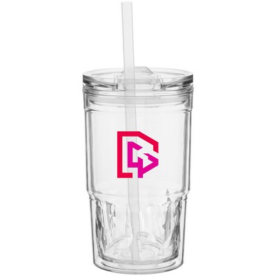 16 oz Clarity Travel Tumbler (Clear)