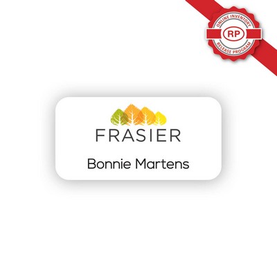 USA Made Eco-Friendly Sublimated Aluminum Badges (1.50" x 3.00") - Logo Only