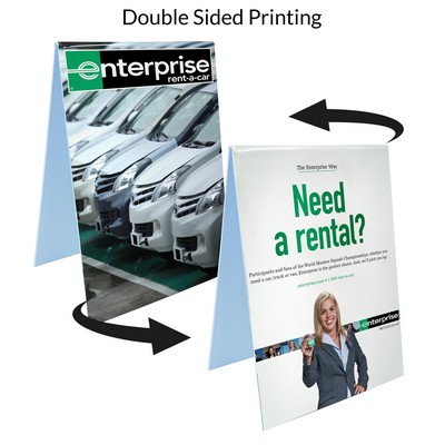 5" X 7" Plastic Table Tent Sign