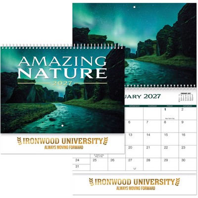 Amazing Nature Spiral Wall Calendar