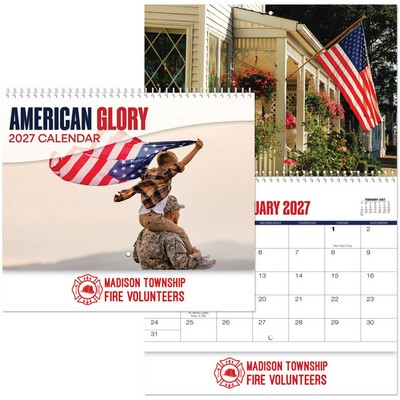 American Glory Spiral Wall Calendar