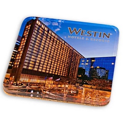 Custom Acrylic Drink Coasters- cork back