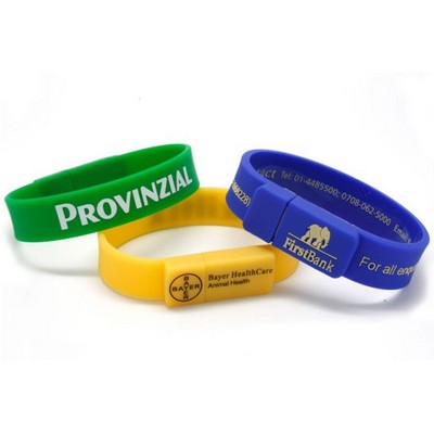 Wristband USB Flash Drives w/ Custom Logo USB Drive -1GB