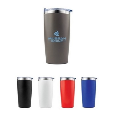 20 Oz. SipTek™ Powder Coated Tumbler w/Clear Slide Lid
