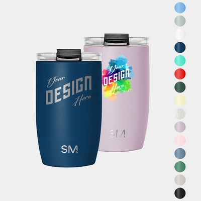 12 oz Simple Modern® Stainless Steel Double-Walled Insulated Voyager Tumbler Clear Flip Lid & Straw