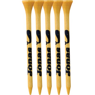 5 Pack of Bamboo Golf Tees