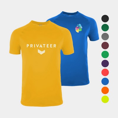 Men's Performance Raglan Crew Neck T-Shirt