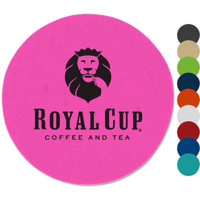 USA Printed 4" Round Foam Coaster w/ Custom Logo