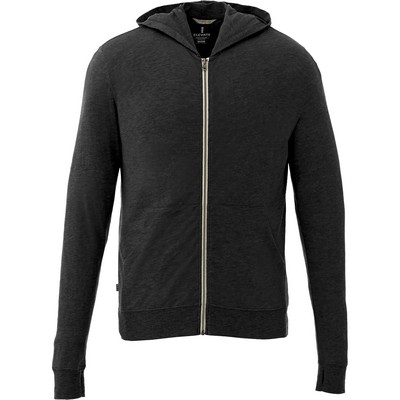 Men's GARNER Lightweight Knit Full Zip Hoodie with Thumb Holes