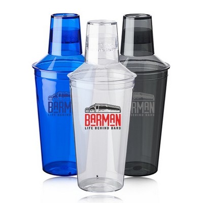 Camden 17 oz. Plastic Cocktail Shaker Bottles