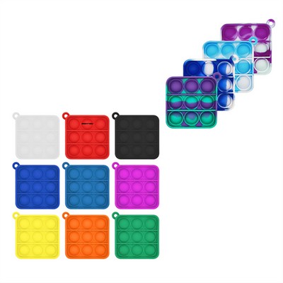 Push Bubble Stress Relief Toy Keychain