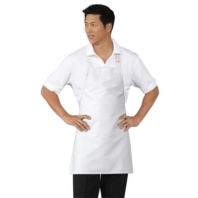 White Bib Apron w/Adjustable Neck Strap