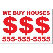 Economy Corrugated Sign w/1 color 1 Side (36"x24")