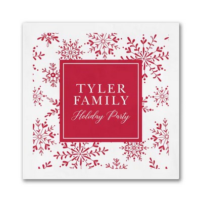 Personalized Snow Beverage Napkin